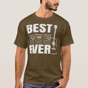 Mens Funny Best Dad Ever Guitar Chord Guitarist Da T-Shirt