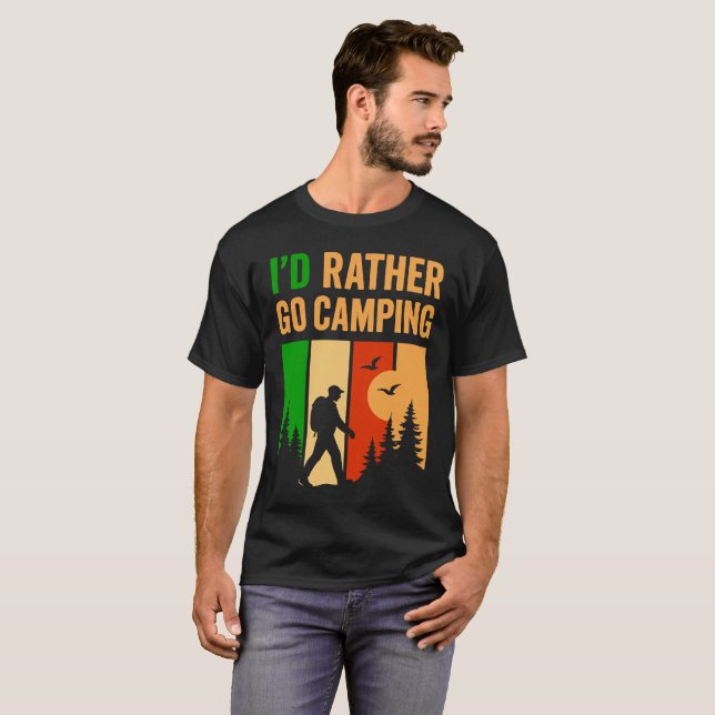 Mens funny camping  T-Shirt (Front Full)