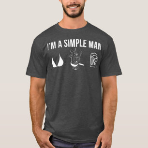 mens funny cooking chef cook hobby simple man 517  T-Shirt