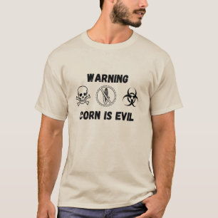 Men's Funny Corn Is Evil Allergy Awareness T-Shirt