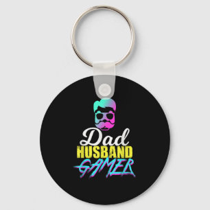 Mens Funny Dad Husband Gamer Quote  Key Ring