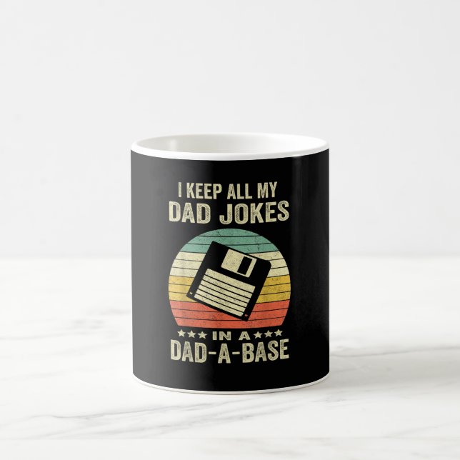 Mens Funny dad Jokes in dad-a-Base Coffee Mug (Center)