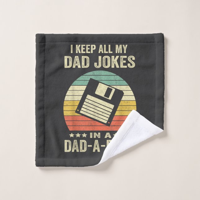Mens Funny dad Jokes in dad-a-Base Wash Cloth (Wash Cloth)