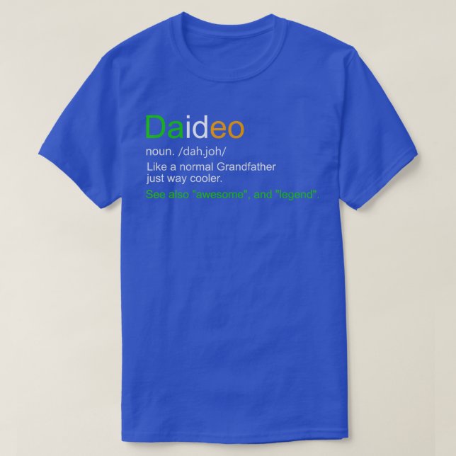 Mens Funny Daideo Ireland Grandfather Grandpa Defi T-Shirt (Design Front)