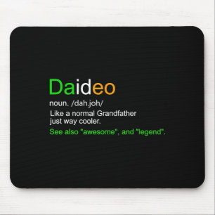Mens Funny Daideo Ireland Grandfather Grandpa  Mouse Pad