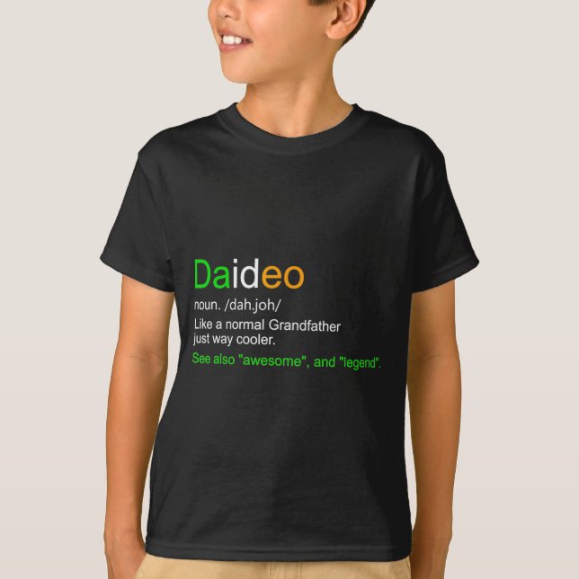 Mens Funny Daideo Ireland Grandfather Grandpa  T-Shirt (Front)