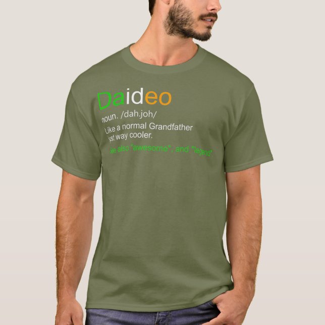 Mens Funny Daideo Ireland Grandfather Grandpa T-Shirt (Front)