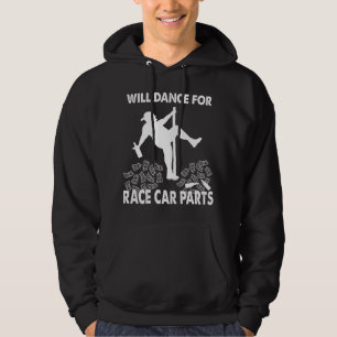Mens Funny Dirt Track Racing Stock Car Dirt Racing Hoodie