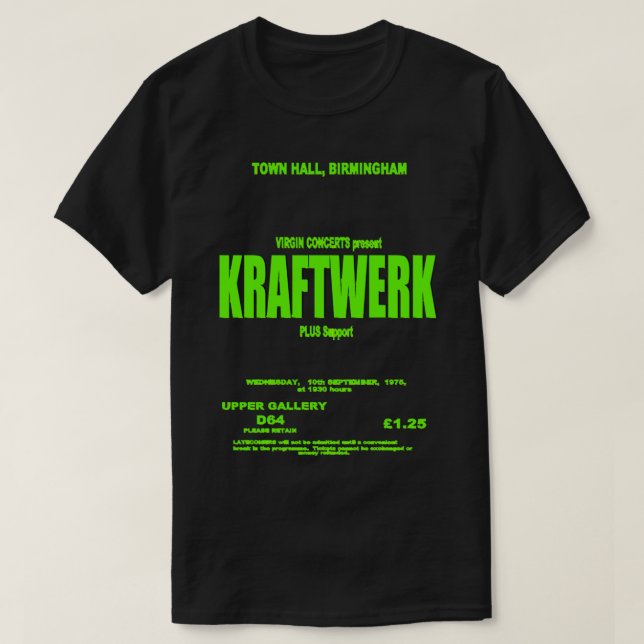 Mens Funny Electronic Kraftwerk Music Gifts For Mu T-Shirt (Design Front)