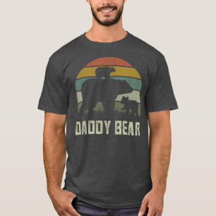 Mens Funny Fathers Day Dad Shirts, Father Two Cub T-Shirt
