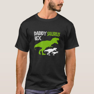 Mens Funny Father's Day Daddysaurus T Rex Gifts T-Shirt