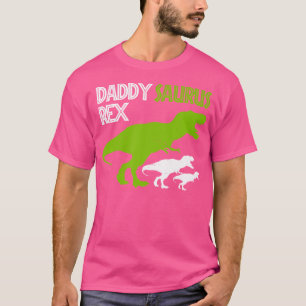 Mens Funny Father'S Day Daddysaurus T Rex Gifts T-Shirt