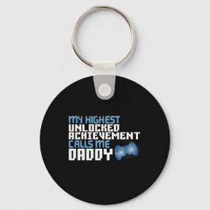 Mens Funny Father's Day For Gamer Dad Video Game L Key Ring