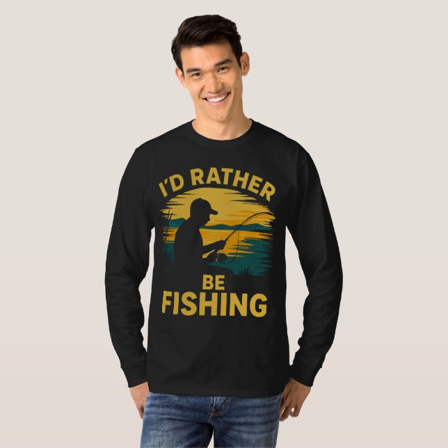 Mens funny fishing T-Shirt (Front Full)