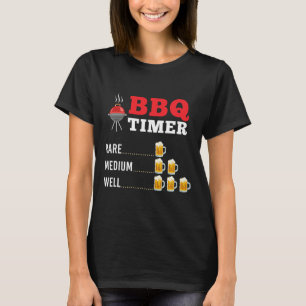 Mens Funny Grilling Shirts - Bbq Timer - Bbq Shirt
