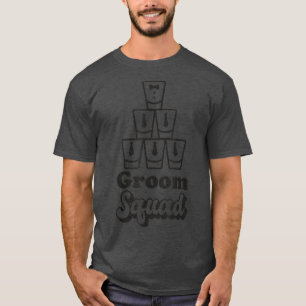 Mens Funny Groom Squad Wedding Bachelor Party Stag T-Shirt