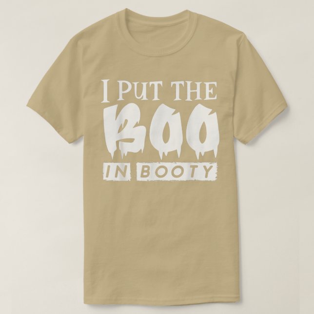 Mens Funny Halloween Quote,I Put The Boo In Booty, T-Shirt (Design Front)