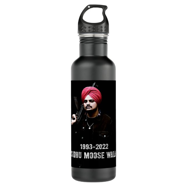 Mens Funny Indian Sidhu Five Moose Man Wala Actor  710 Ml Water Bottle (Front)