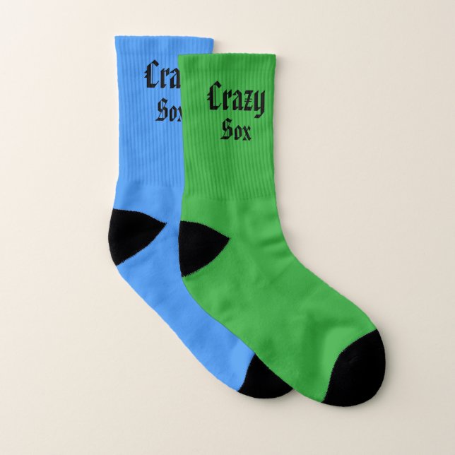 Mens Funny Mismatched Custom Colour Socks (Pair)