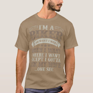Mens Funny Motorcycle Lover Graphic Husbands Men M T-Shirt