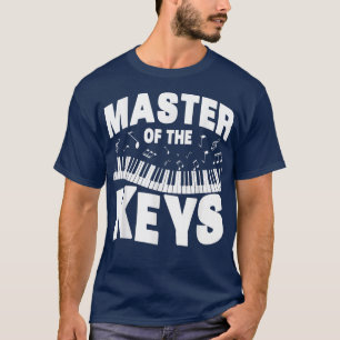 Mens Funny Music Lover Piano Master Of The Keys  T-Shirt