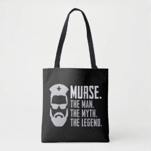 Mens Funny Never Underestimate An Old Man With A B Tote Bag