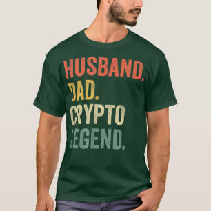 Mens Funny NFT Art Husband Dad Legend Crypto Vinta T-Shirt