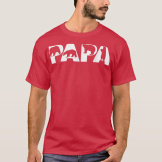 Mens Funny Papa Bear Dad Funny Bear Papa Fathers D T-Shirt