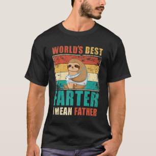 Mens Funny Papa Sloth Saying of the World Best Fur T-Shirt