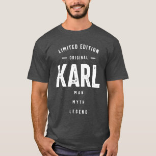 Mens Funny Personalised Name Karl T-Shirt