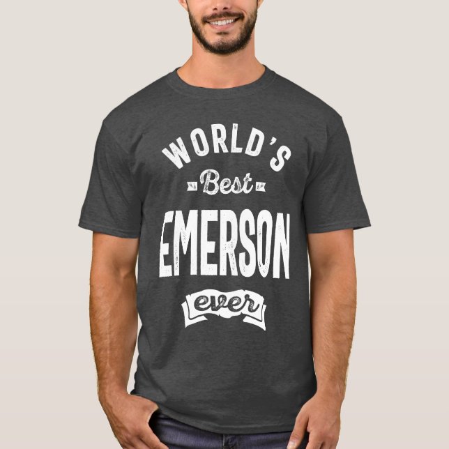 Mens Funny Personalized Name Emerson T-Shirt (Front)