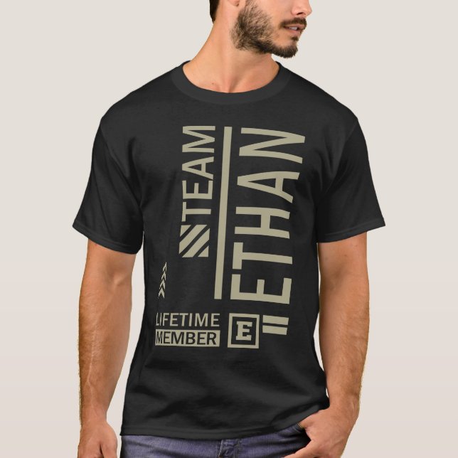 Mens Funny Personalized Name Ethan T-Shirt (Front)