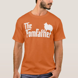 Mens Funny Pomeranian Father Dadhe Pom Father Dog T-Shirt