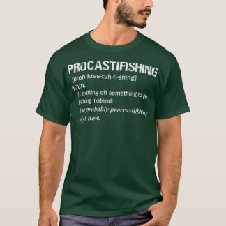 Mens Funny Procrastifishing Definition for Dad Gra T-Shirt