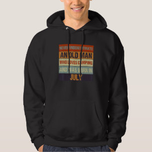 Mens Funny Quote For Mens Who Loves Camping And Wa Hoodie