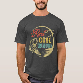 Mens Funny Reel Cool Granddaddy Love Fishing 2598  T-Shirt