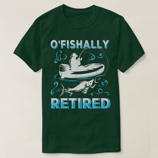 Mens Funny Retirement Plan Fishing Ofishally Retir T-Shirt (Design Front)