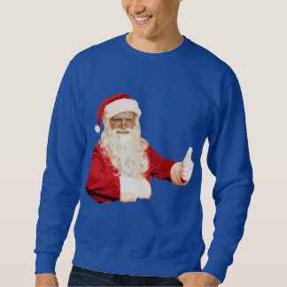 Mens Funny Santa Christmas Longsleeve Shirt Top