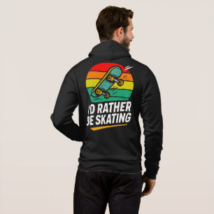 Mens funny skateboarding  hoodie