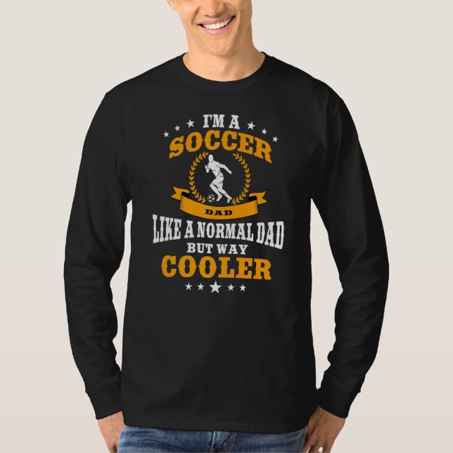 Mens Funny Soccer Dad Soccer Ball Father's Day Men T-Shirt (Front)