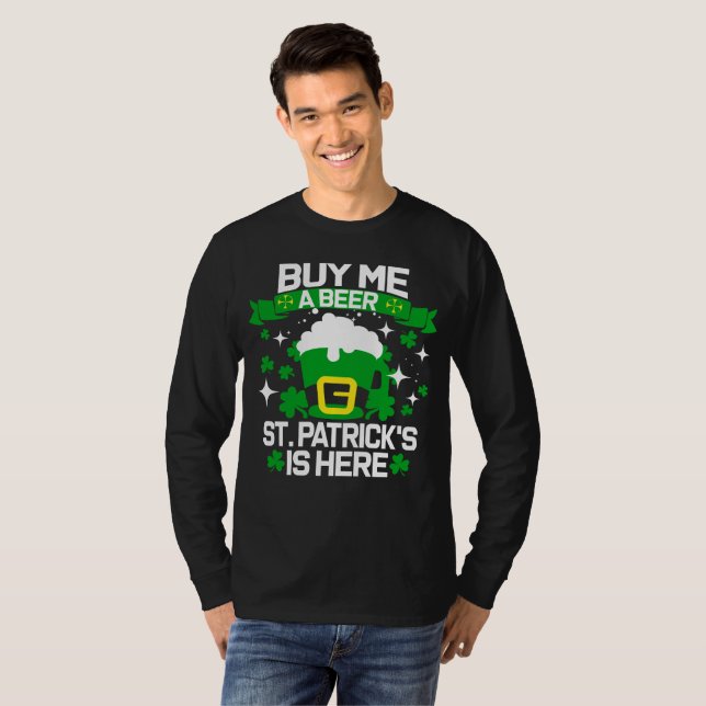 Mens funny St.Patrick’s Day T-Shirt (Front Full)