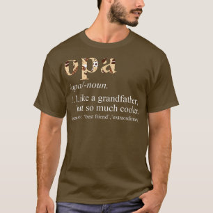 Mens Funny Tie Die Cool Opa Like a Grandfather T-Shirt