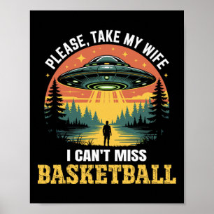 Mens Funny Ufo Sketll Joke Alien Abduction Retro Poster