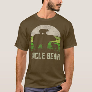 Mens Funny Uncle Bear Shirts From Niece & Nephew,