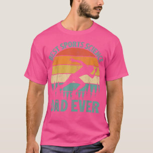 Mens Funny Vintage Best Sports Science Dad Ever Fa T-Shirt