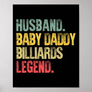 Mens Funny Vintage Husband Ba Poster