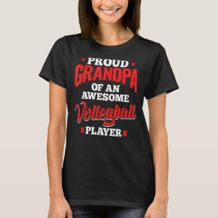 Mens Funny Volleyball Lover Graphic Grandpas And M T-Shirt
