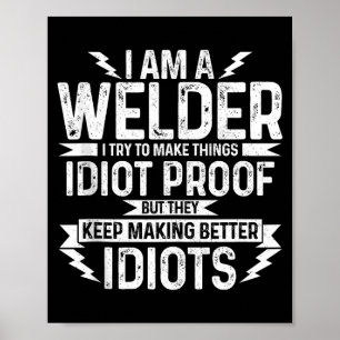 Mens Funny Welder & Apparel Tank Top Poster