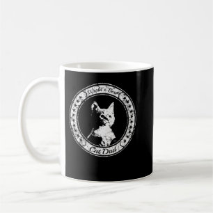 Mens funny World`s Best Cat Dad Kitten t-shirt Coffee Mug