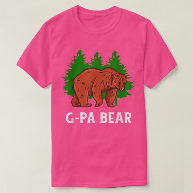 Mens G-PA Bear for the Grandpa, Grandfather, Grand T-Shirt (Design Front)